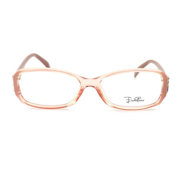 Emilio Pucci Rectangle Women Pink Acetate Frame